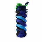 Sili Fold Collapsible Silicone Water Bottle Leakproof With Carabiner (500ml)